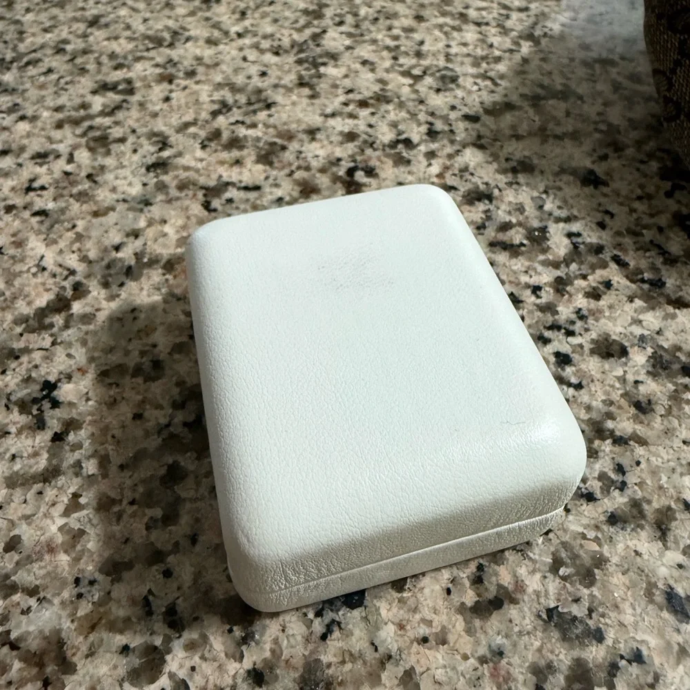 14KT Gold Heart Earrings with Rose Accents - Picture 5 of 6